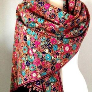 Elegant Winter Shawl on Mannequin